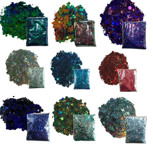 Glitter Camaleón/ UV/ Holográfico común, en cantidades mayores a 30grs - Imagen 4