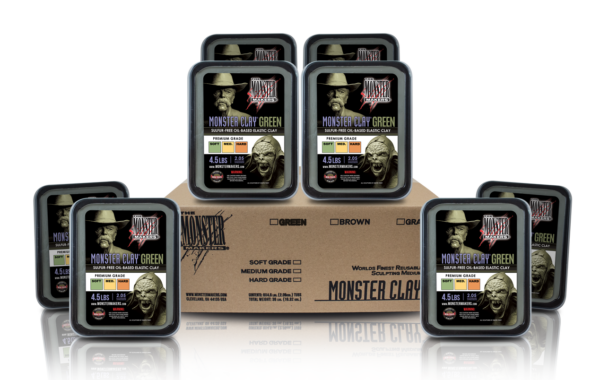 Monster clay (arcilla para modelar) gris o marrón - The Monster Makers - Imagen 3
