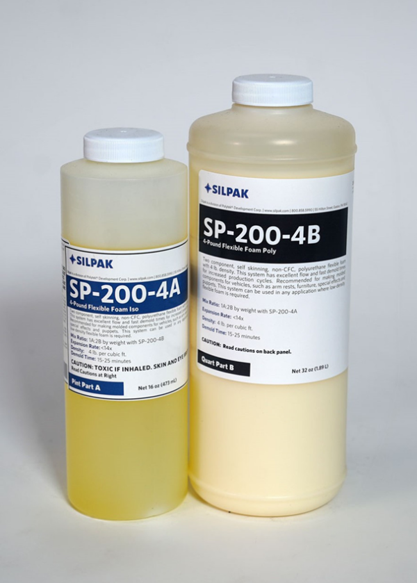 PU Silpak SP200-4 - Flexible Polyurethane Foam - Part a y b - POLYTEK