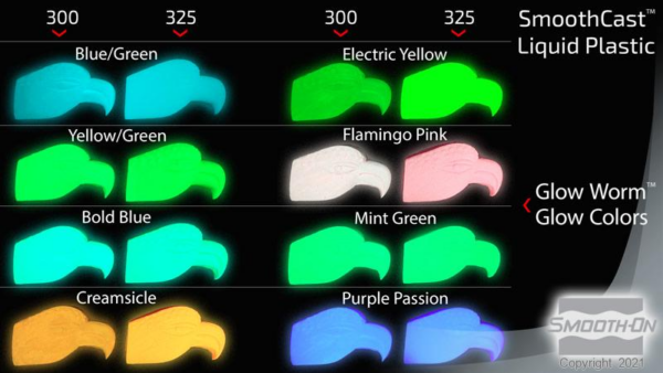 Glow worm (polvos fosforescentes) - Smooth on - Imagen 2