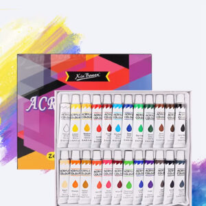 Set de 24 frascos de pintura acrílica - para estudio -
