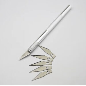 Cuchillo - Bisturí multifuncional de aluminio para tallado, grabado, escultura, cerámica y otros DK-0128