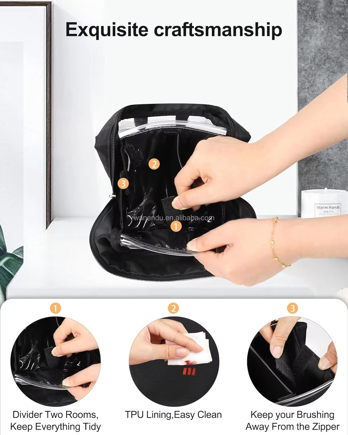 Mini Maletín organizador de maquillaje multifunción - Imagen 7