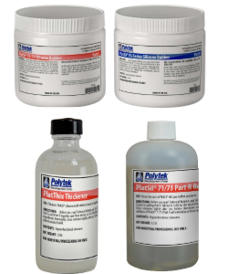 Kit MA4: Silicona PlatSil FS-10 a 20; retardador y espesante. Para FX y moldes - Polytek