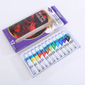 Set de 12 frascos de pintura acrílica - para estudio -