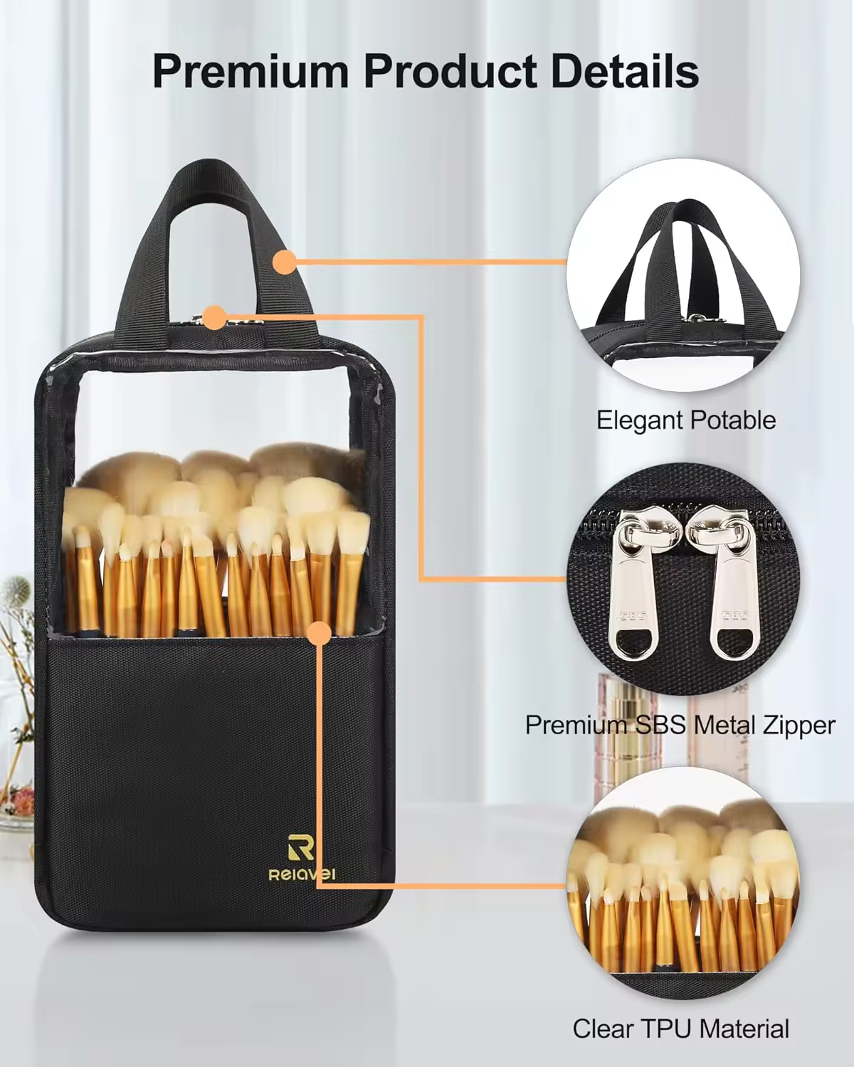Mini Maletín organizador de maquillaje multifunción - Imagen 5