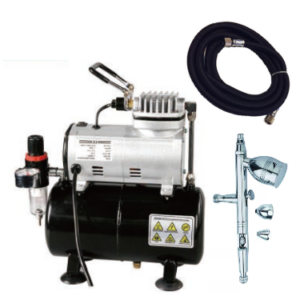Kit N7A: Compresor con tanque + Aerógrafo + manguera