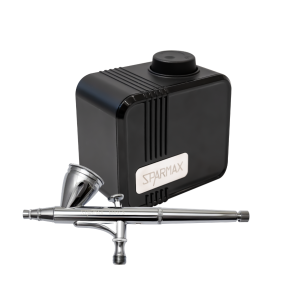 Kit Beetle1 - Compresor silencioso Sparmax Beetle + Aerógrafo Max-3